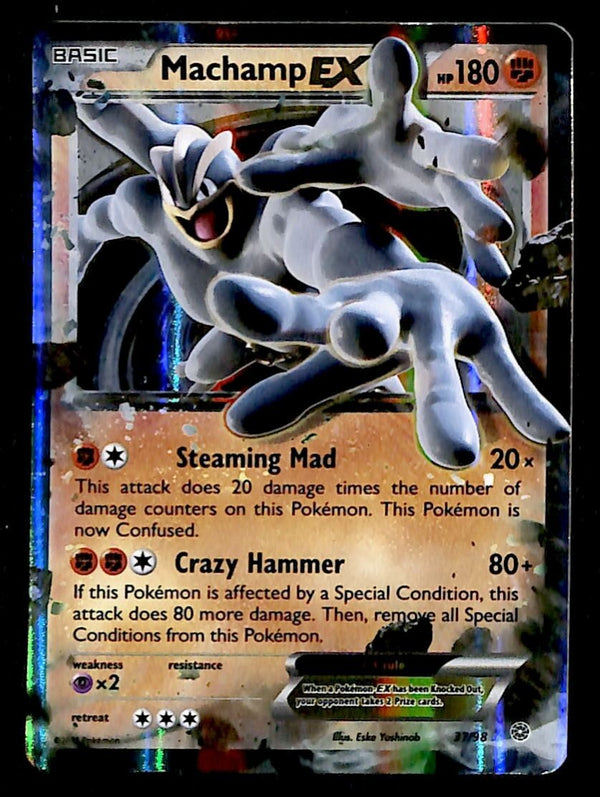 Machamp EX Ultra Rare Ancient Origins 37/98, EX Pokemon Card