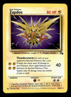 Zapdos Fossil MP, 30/62 Pokemon Card