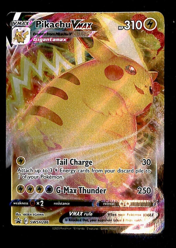 Pikachu VMAX Black Star Promo SWSH 286, NM Pokemon Card