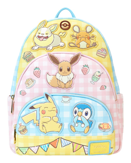 Loungefly Pokemon Cafe Triple Pocket Backpack