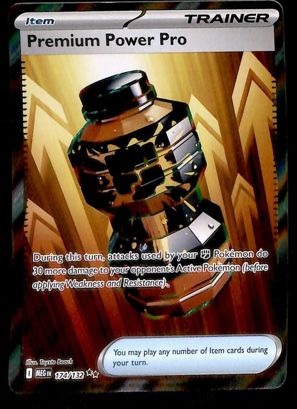 Premium Power Pro Full Art Mega Evolution MEG 174/132, NM Pokemon Card